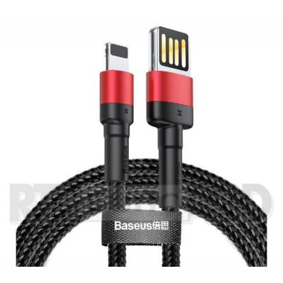 Baseus Lightning USB (dwustronny) Cafule 2,4A 1m (czarno-czerwony)