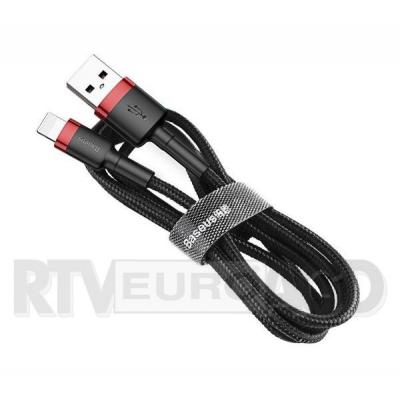 Baseus Lightning USB Cafule 1,5A 2m (czarno-czerwony)