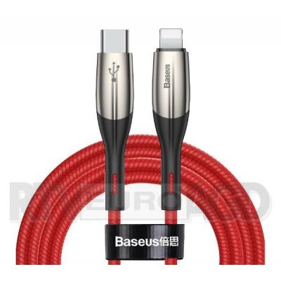Baseus Kabel USB-C do Lightning PD Horizontal, Power Delivery, dioda LED, 2m (czerwony)