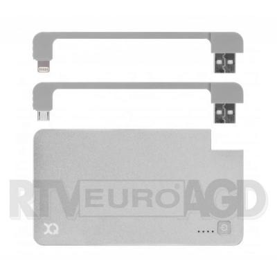 Xqisit Lightning/micro USB 3000 mAh (srebrny)