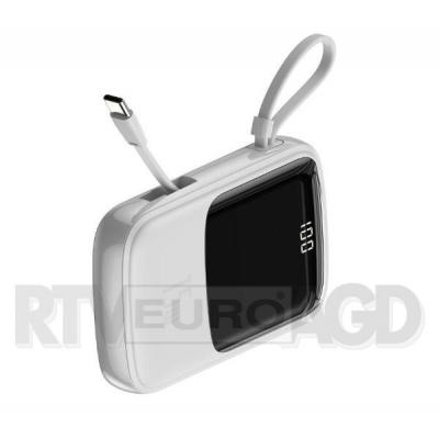 Baseus Powerbank Qpow z kablem USB-C, 10000mAh, 3A, 15W (biały)
