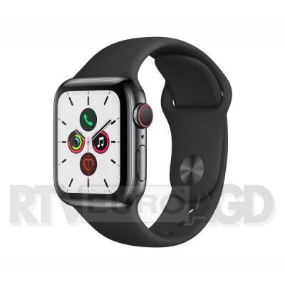 Apple Watch Series 5 40 mm GPS + Cellular Sport (czarny)