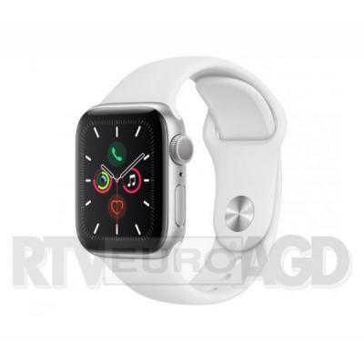 Apple Watch Series 5 44 mm GPS + Cellular Sport (biały)