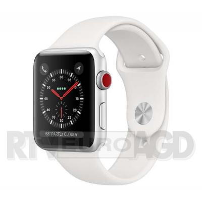Apple Watch Series 3 42 mm GPS + Cellular Sport (biały)