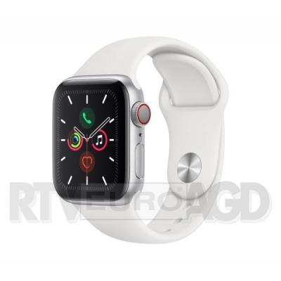 Apple Watch Series 5 40 mm GPS + Cellular Sport (biały)