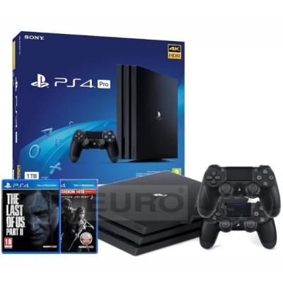Sony PlayStation 4 Pro 1TB + The Last of Us + The Last of Us Part II + 2 pady