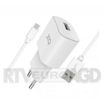 Xqisit ładowarka USB 2,4A (biały) + kabel USB-C