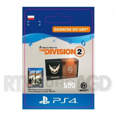 Tom Clancy's The Division 2 - Pakiet 500 Kredytów [kod aktywacyjny] PS4