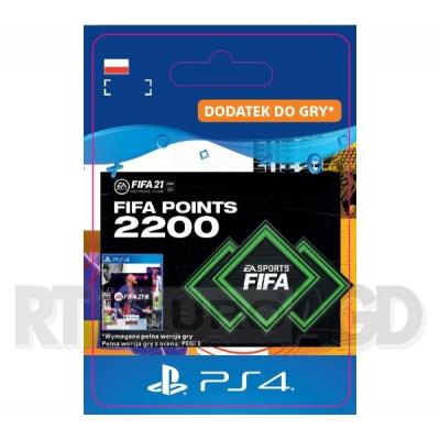 FIFA 21 2200 Punktów [kod aktywacyjny] PS4