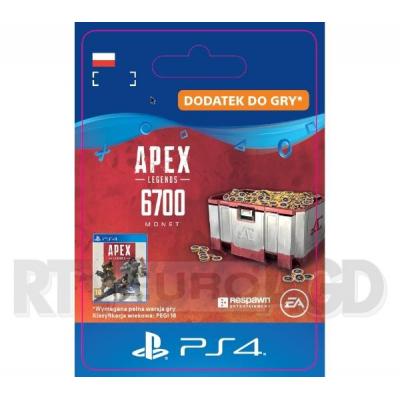 Apex Legends - 6700 monet [kod aktywacyjny] PS4