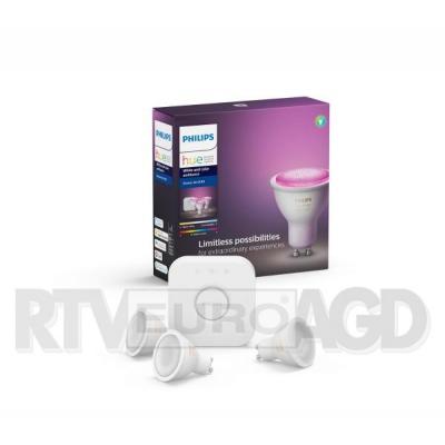 Philips Hue White and Colour Ambiance GU10 (3 szt.) Zestaw startowy