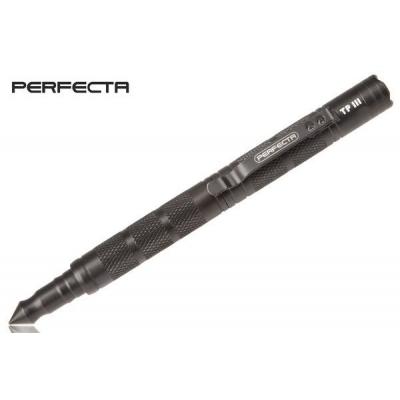 Długopis taktyczny z latarką led perfecta tp iii (2.1992)