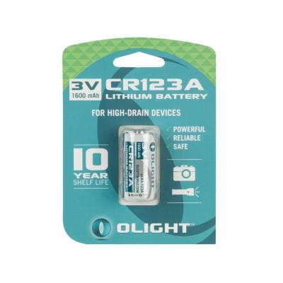 Bateria olight 3v cr123a li-fe 1600 mah