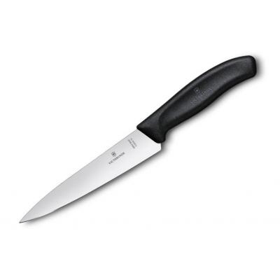 Nóż kuchenny victorinox szerokie ostrze 15cm czarny (6.8003.15b)
