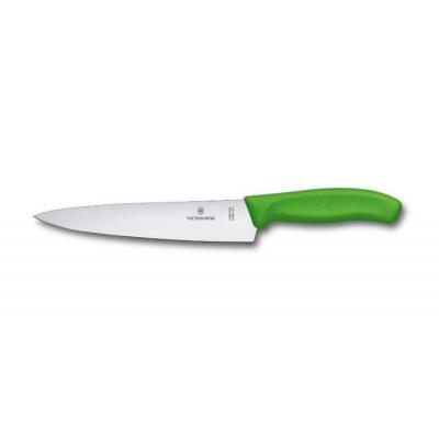 Nóż kuchenny victorinox, swiss classic, szerokie ostrze, 19cm, zielony, blister (6.8006.19l4b)