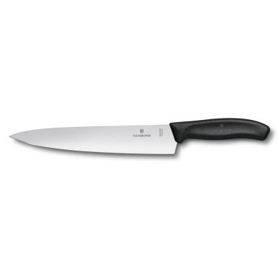 Nóż kuchenny 22 cm szerokie ostrze classic czarny victorinox (6.8003.22b)