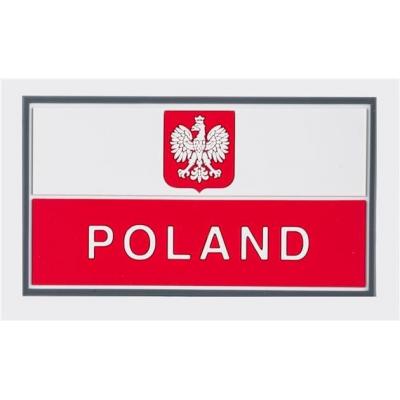 Emblemat helikon flaga pl z godłem (90 x 50 mm) - pvc - standard (od-p29-rb-20)