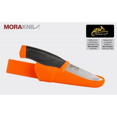 Nóż morakniv companion heavyduty f (c) carbon steel pomarańczowy