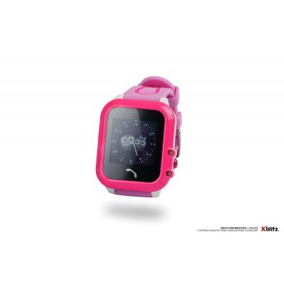 Xblitz find me zegarek dziecięcy gps/sim różowy (xbl-bab-zd002)