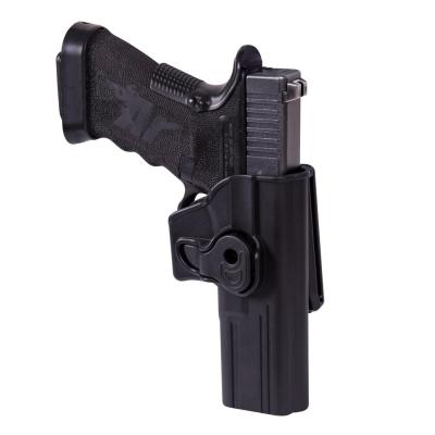 Kabura pistoletowa release button holster for glock 17 with belt clip - military grade polymer - czarna (kb-crg-mp-01)
