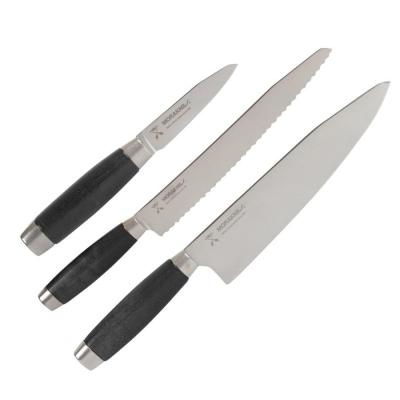 Zestaw noży morakniv classic 1891 chef´s/bread/paring knife set - czarny-black (se-mc1-ss-01)