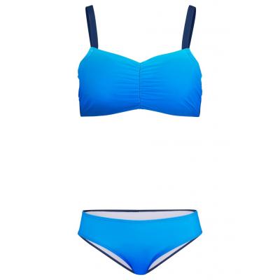 Bikini na fiszbinach minimizer (2 części) bonprix niebieski