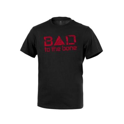 T-shirt "bad to the bone" - bawełna - czarny-black - xlarge (ts-bttb-ctn-blk-b06)