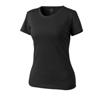T-shirt damski - bawełna - czarny-black - l (ts-tsw-co-01-b05)