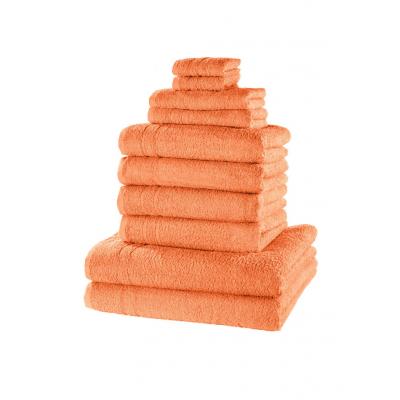 Komplet ręczników (10 części) bonprix morelowy