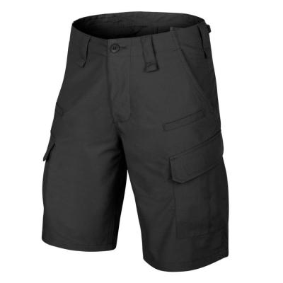Krótkie spodnie cpu - polycotton ripstop - czarny-black - m (sp-cpk-pr-01-b04)