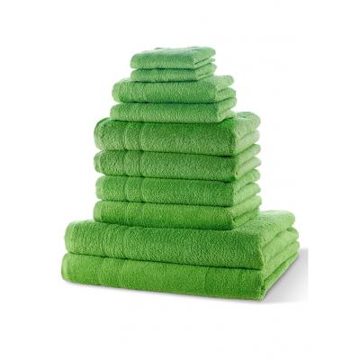 Komplet ręczników (10 części) bonprix zielone jabłuszko