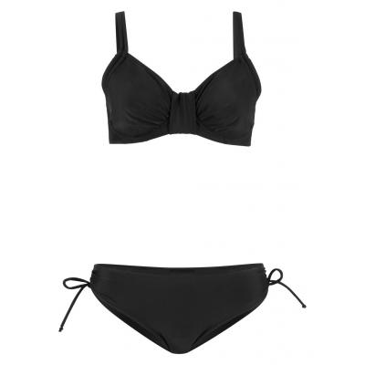 Bikini na fiszbinach (2 części) bonprix czarny
