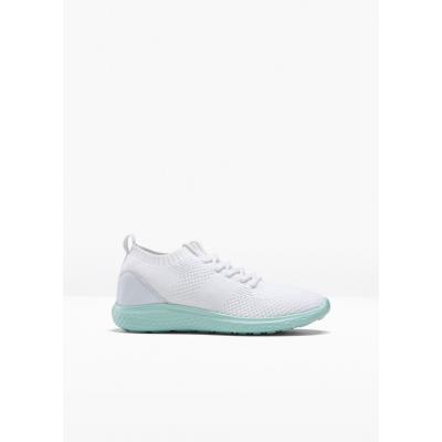 Sneakersy bonprix biało-morski pastelowy