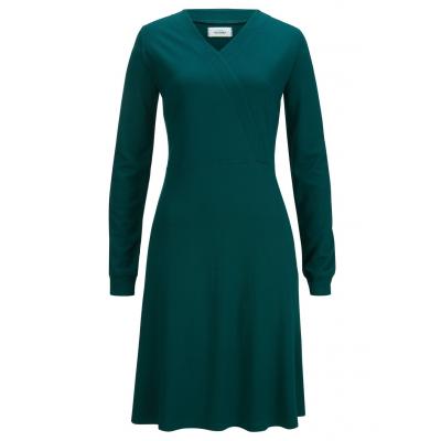 Sukienka punto di roma, lenzing™ ecovero™ bonprix głęboki zielony