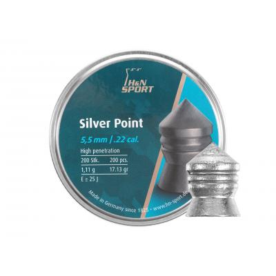 Śrut diabolo h&n silver point 5,5 mm 200 szt. (051-022)