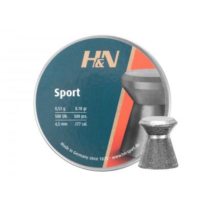 Śrut diabolo h&n sport glatt 4,5 mm 500 szt. (051-026)