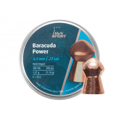 Śrut diabolo h&n baracuda power 5,5 mm 200 szt. (051-042)