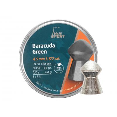 Śrut diabolo h&n baracuda green 4,5 mm 300 szt. (051-052)