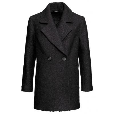 Krótki płaszcz oversized bonprix czarny