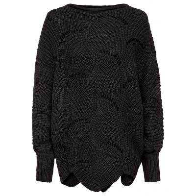 Sweter oversize bonprix czarny