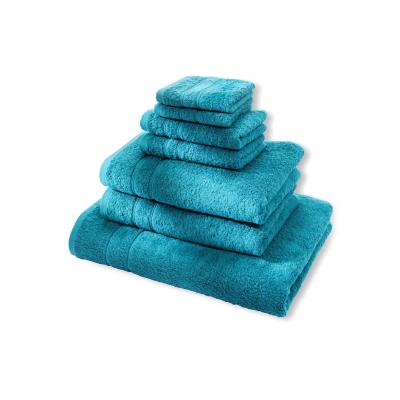 Komplet ręczników "deluxe" (7 części) bonprix niebieskozielony morski
