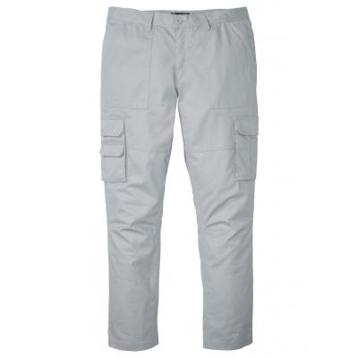Spodnie bojówki z powłoką z teflonu regular fit straight bonprix szary stalowy