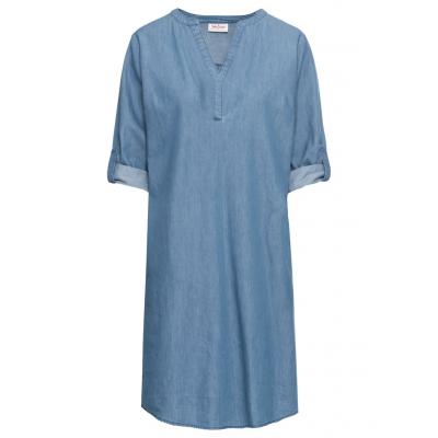 Sukienka dżinsowa bonprix średni niebieski