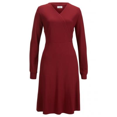 Sukienka punto di roma, lenzing™ ecovero™ bonprix czerwony rubinowy