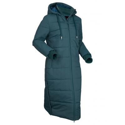 Płaszcz pikowany funkcyjny, outdoorowy bonprix niebieskozielony