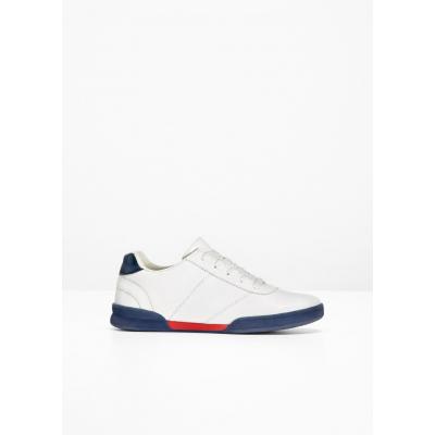 Sneakersy bonprix biało-niebiesko-czerwony
