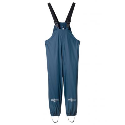 Spodnie przeciwdeszczowe chłopięce na szelkach ocieplane bonprix ciemnoniebieski