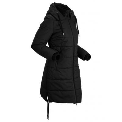 Płaszcz pikowany outdoorowy bonprix czarny