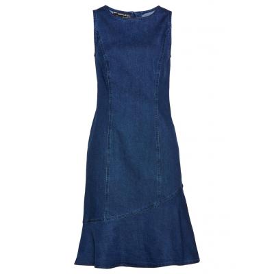 Sukienka dżinsowa bonprix niebieski "stone”