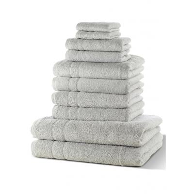 Komplet ręczników (10 części) bonprix szary